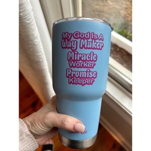 30 oz Tumbler Waymaker Blessed Girl Stainless Steel My GOD is a WAY MAKER